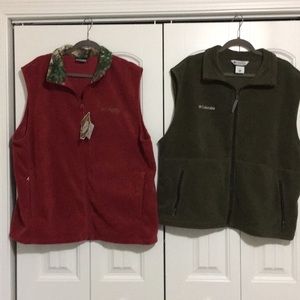 Bundle Columbia Fleece Vests XL